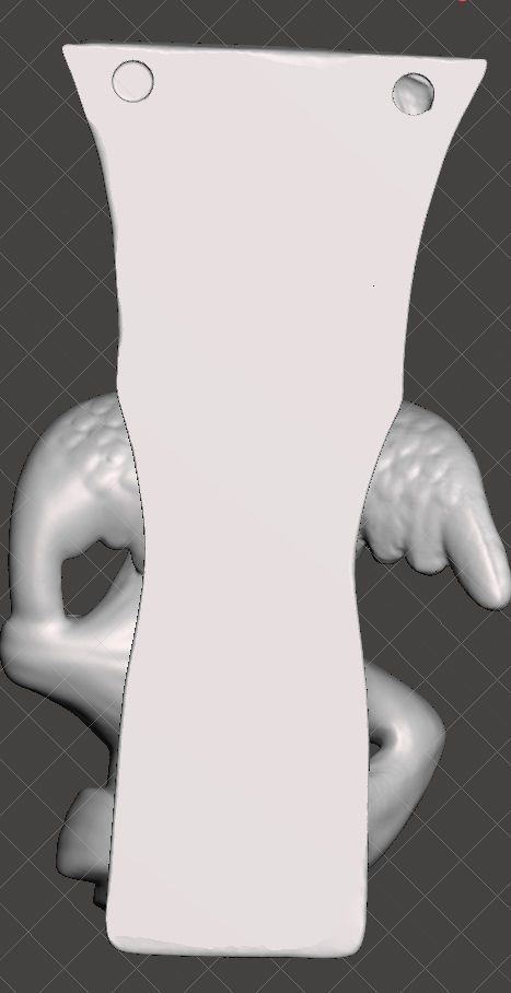 CHERUB HOLDING PILLAR CURTAIN ROD HOLDER 3D print model_2