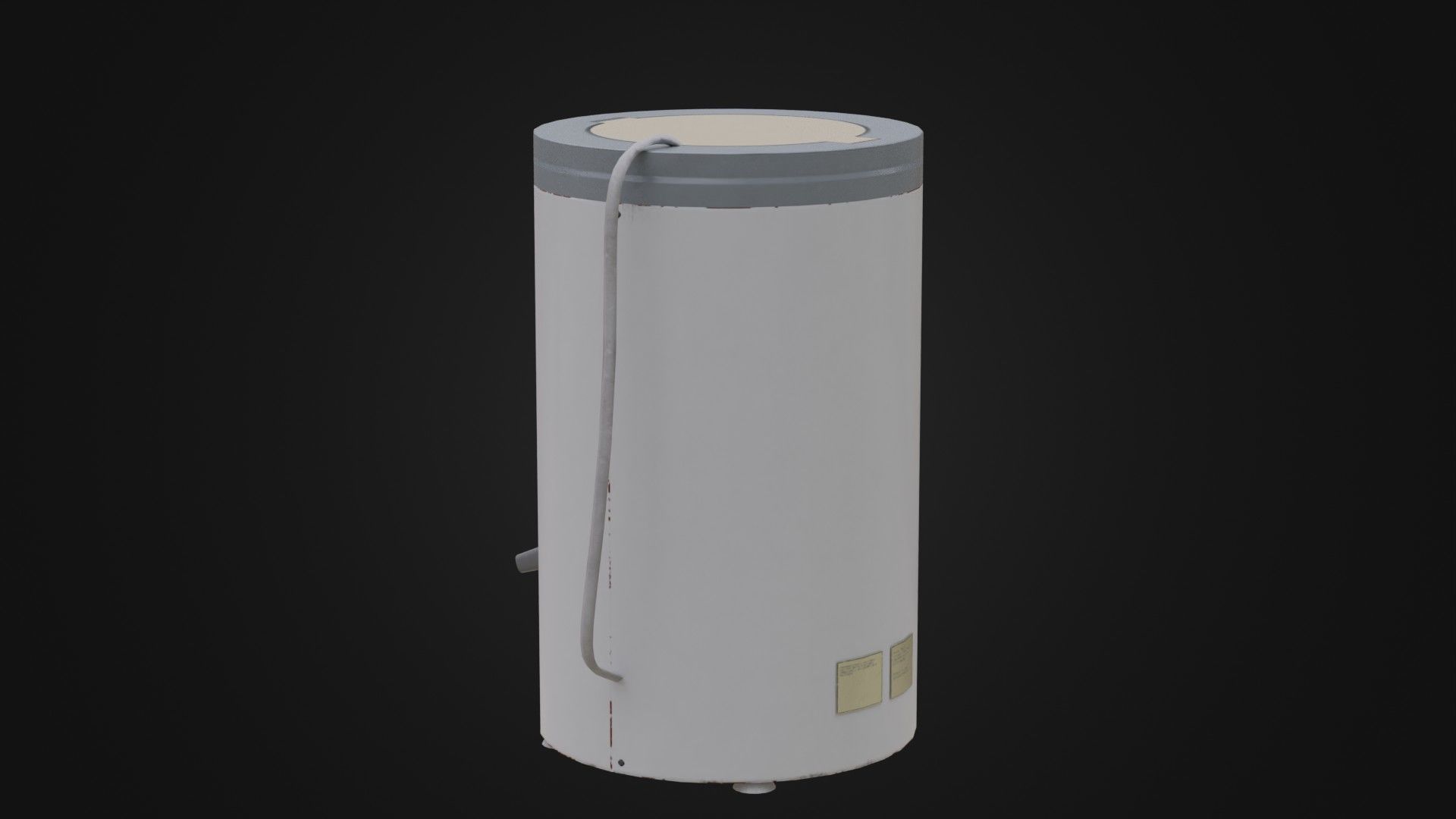 Old Soviet Spin Dryer Low-poly 3D model_33