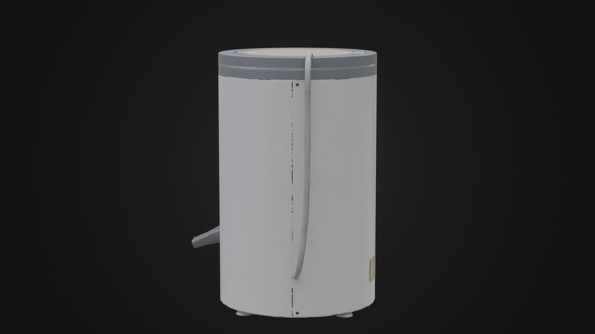 Old Soviet Spin Dryer Low-poly 3D model_37