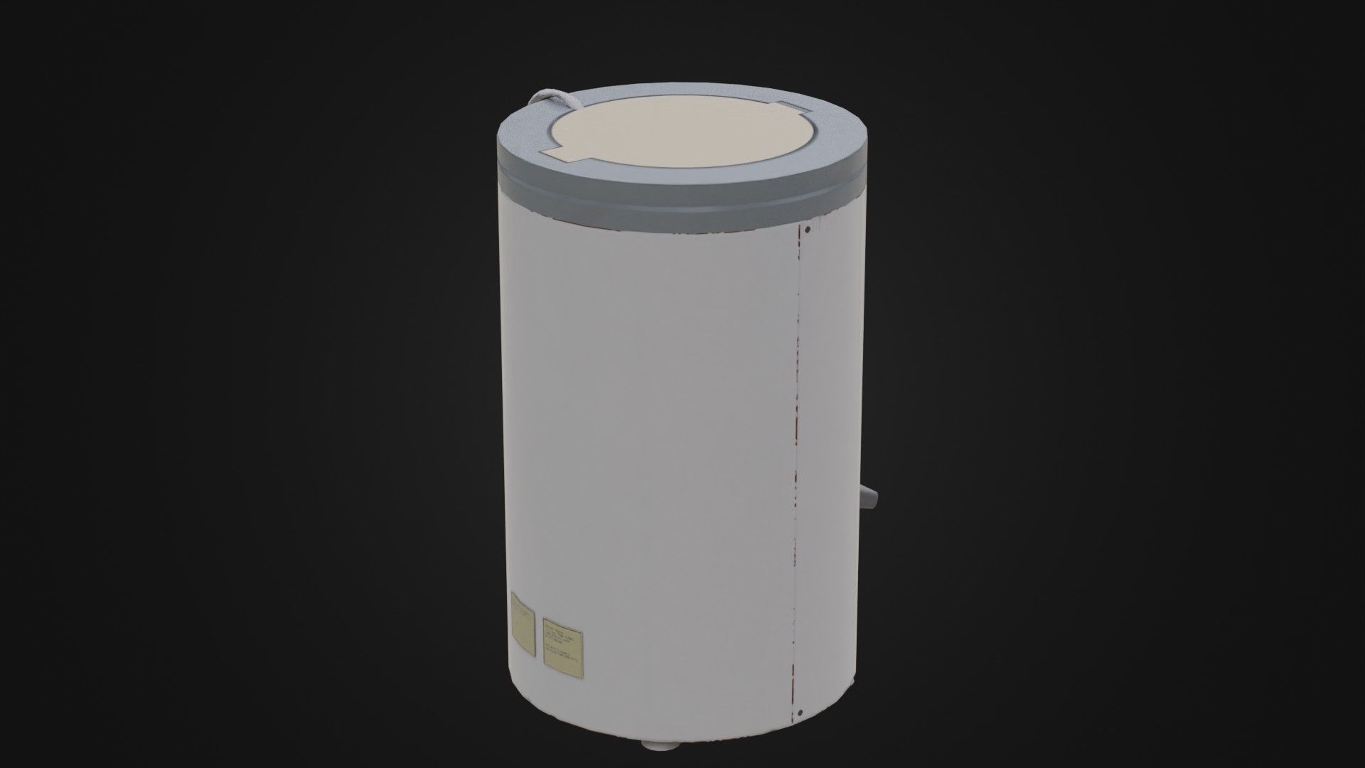 Old Soviet Spin Dryer Low-poly 3D model_20