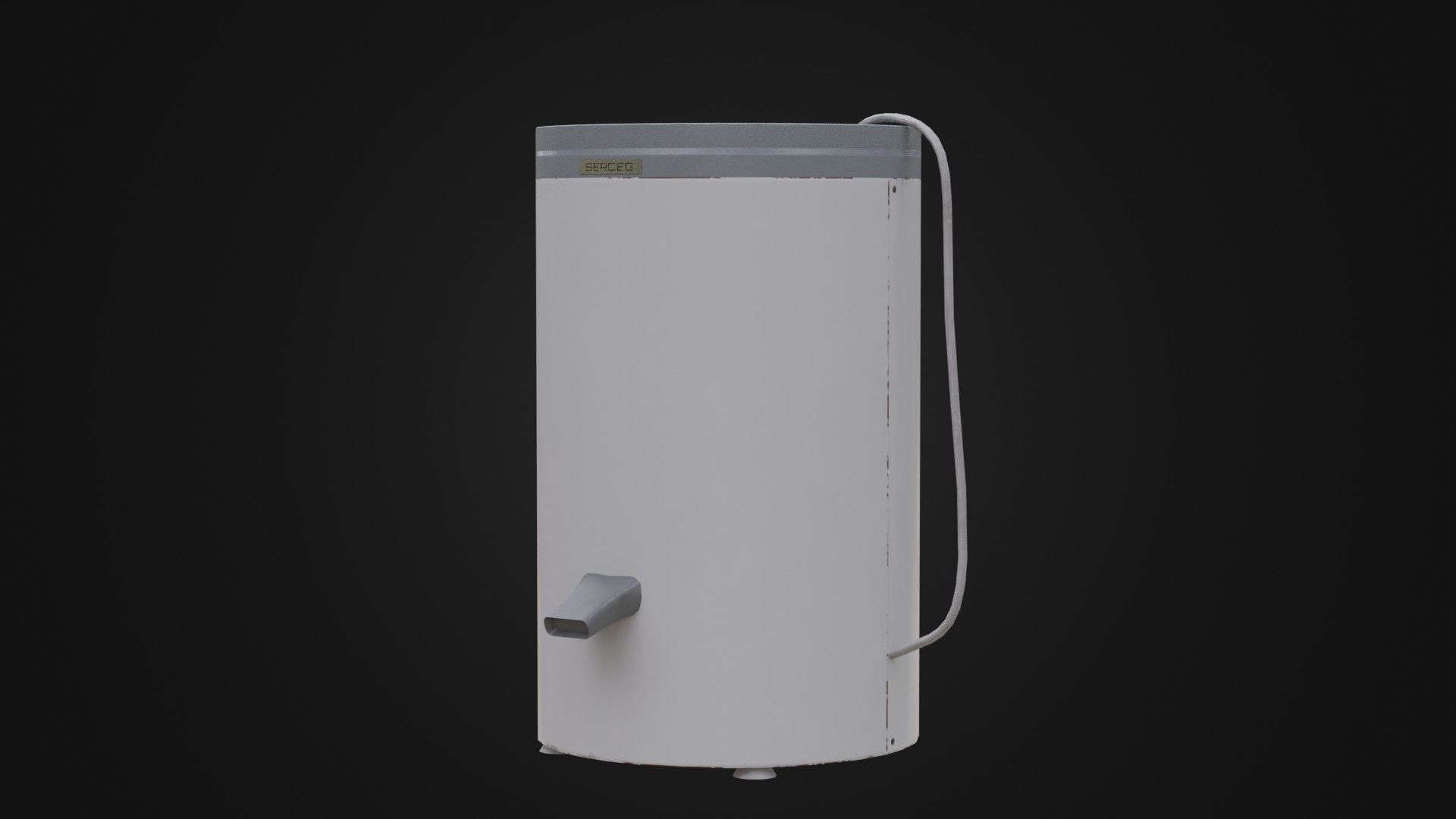 Old Soviet Spin Dryer Low-poly 3D model_44