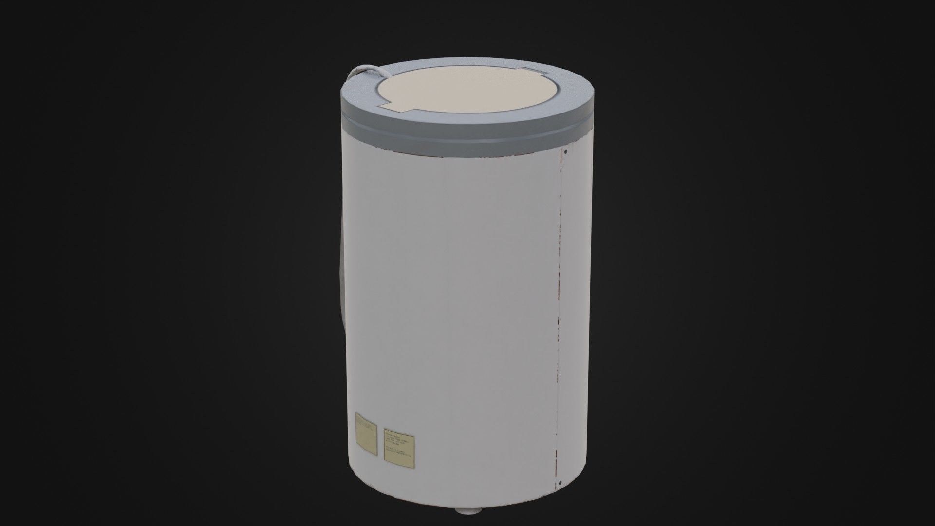 Old Soviet Spin Dryer Low-poly 3D model_21