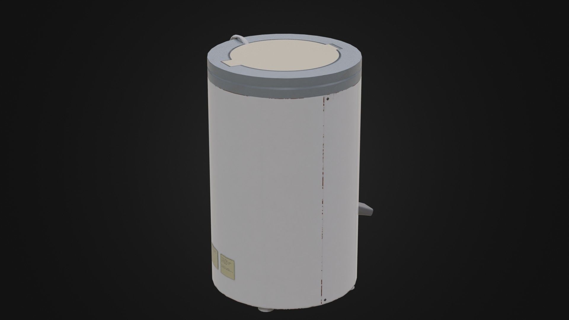 Old Soviet Spin Dryer Low-poly 3D model_19