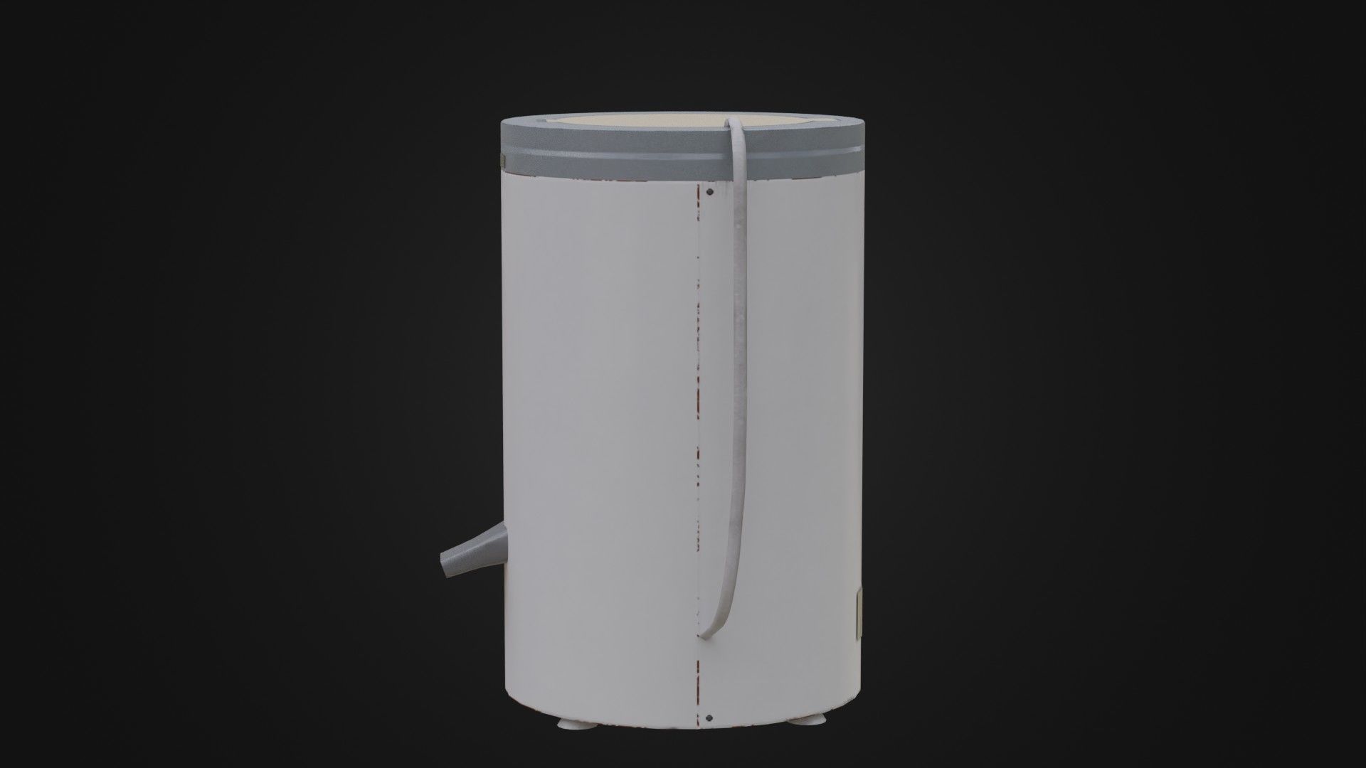 Old Soviet Spin Dryer Low-poly 3D model_38