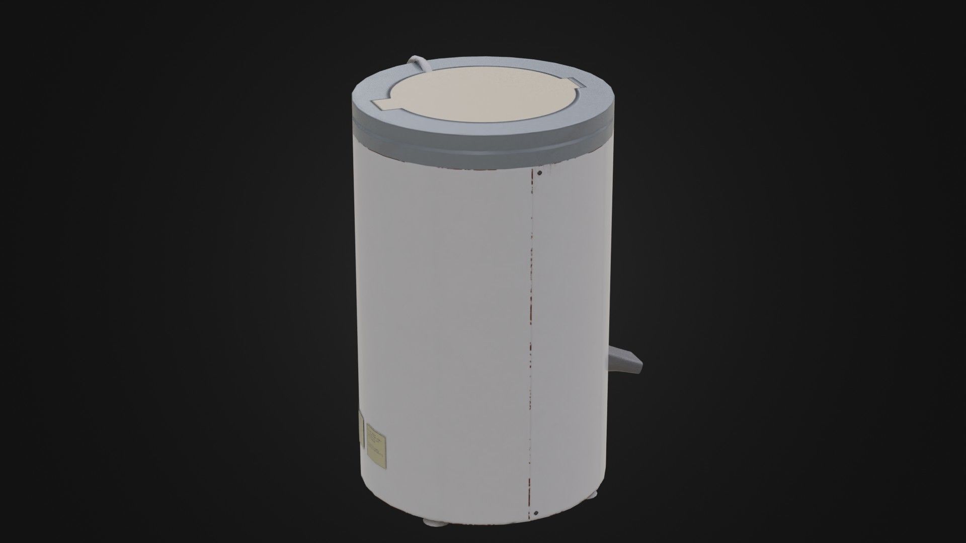 Old Soviet Spin Dryer Low-poly 3D model_18