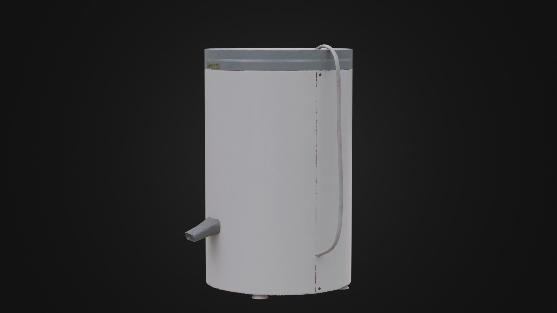 Old Soviet Spin Dryer Low-poly 3D model_41