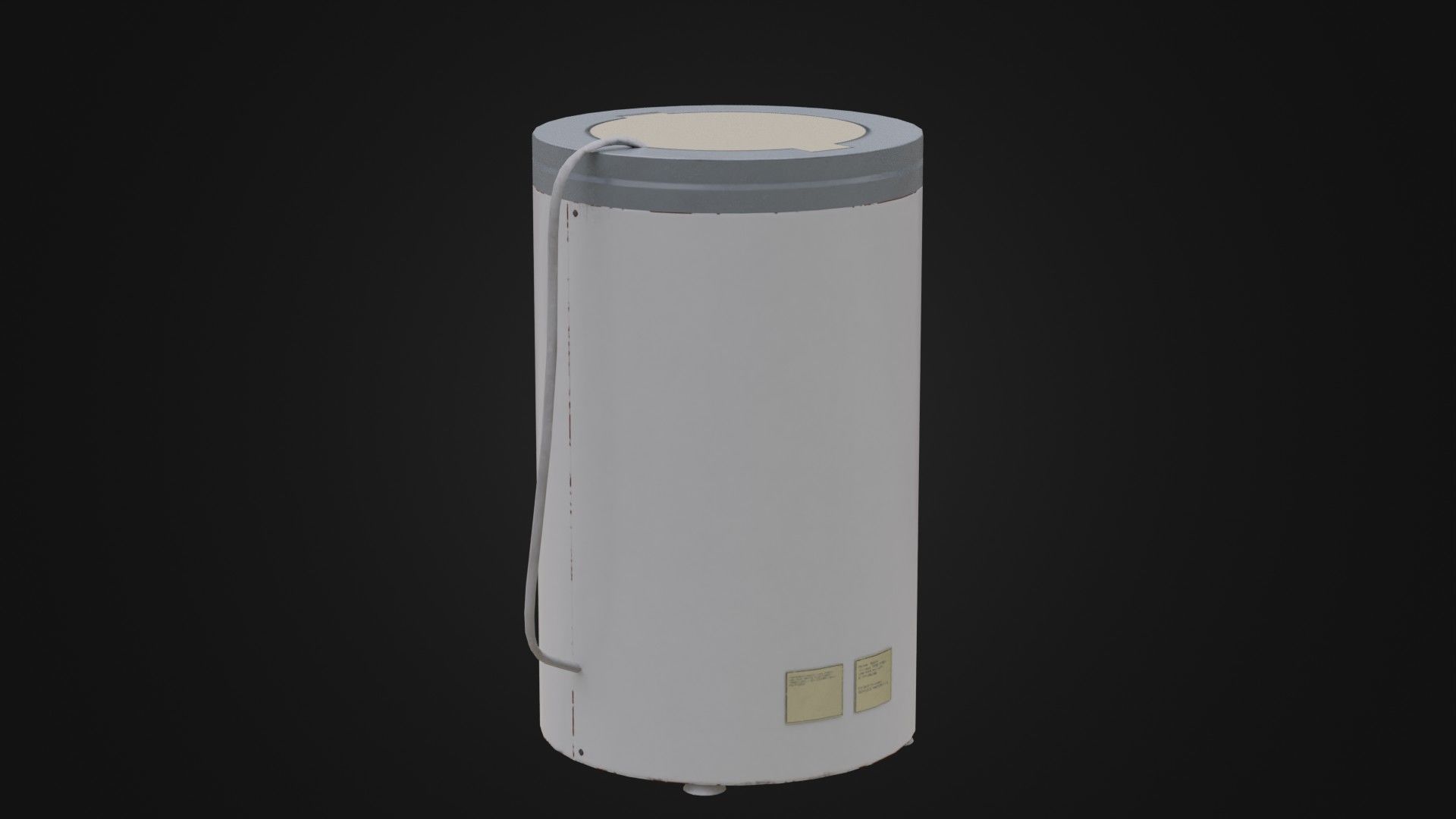 Old Soviet Spin Dryer Low-poly 3D model_31