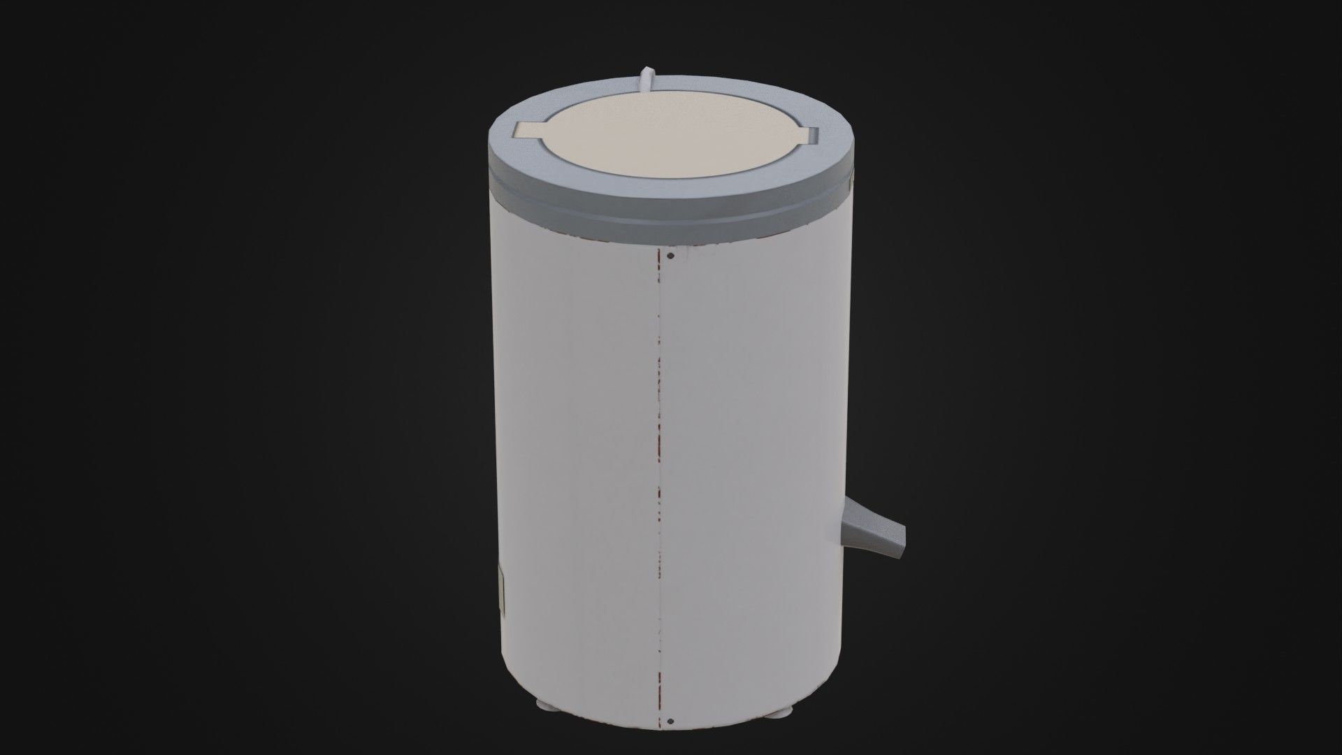 Old Soviet Spin Dryer Low-poly 3D model_15