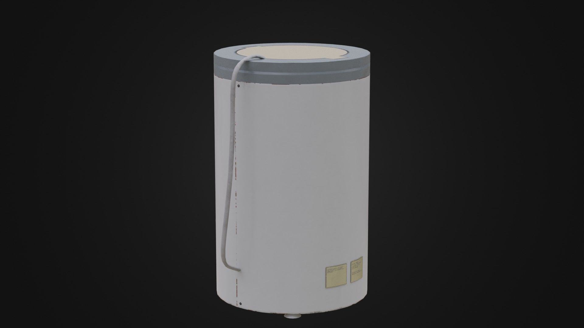 Old Soviet Spin Dryer Low-poly 3D model_32