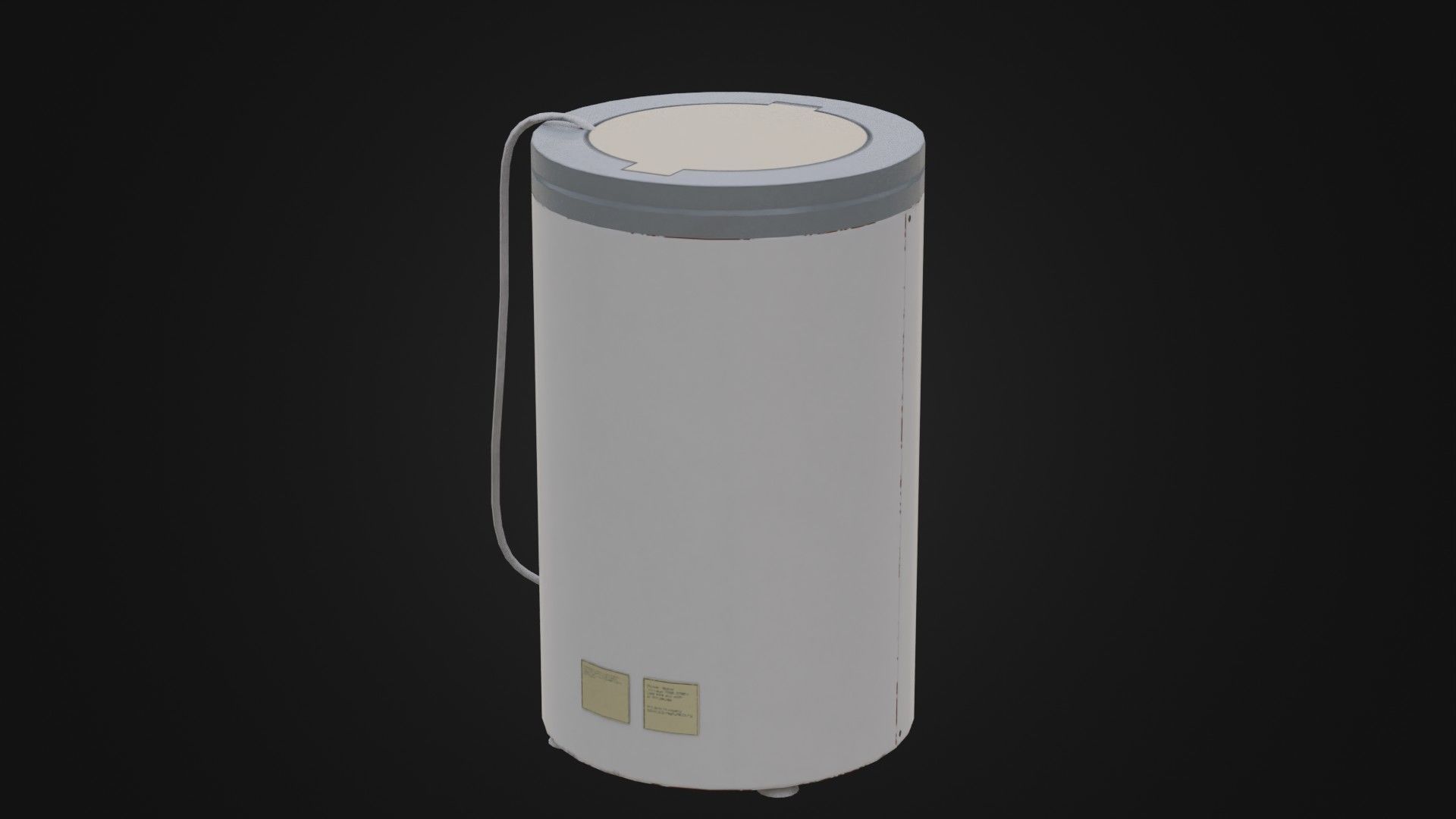 Old Soviet Spin Dryer Low-poly 3D model_23