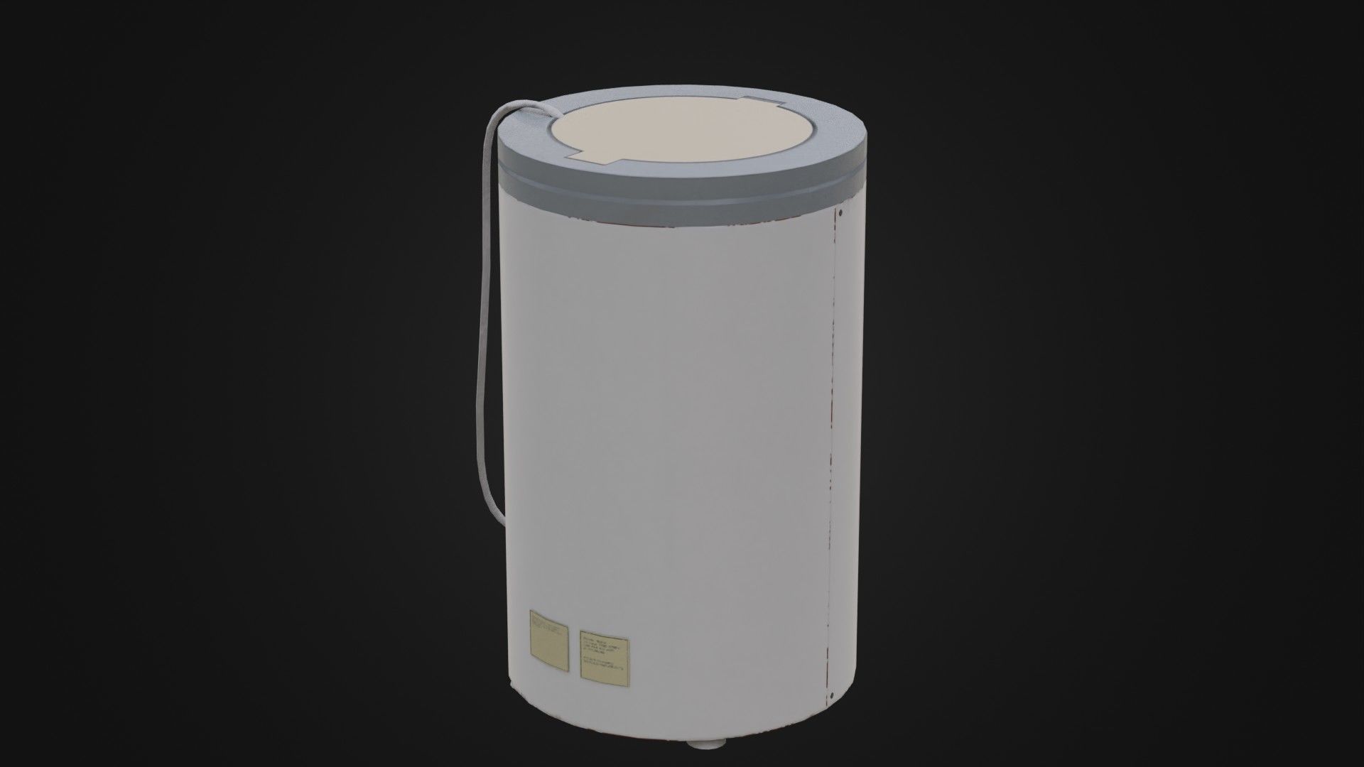 Old Soviet Spin Dryer Low-poly 3D model_22