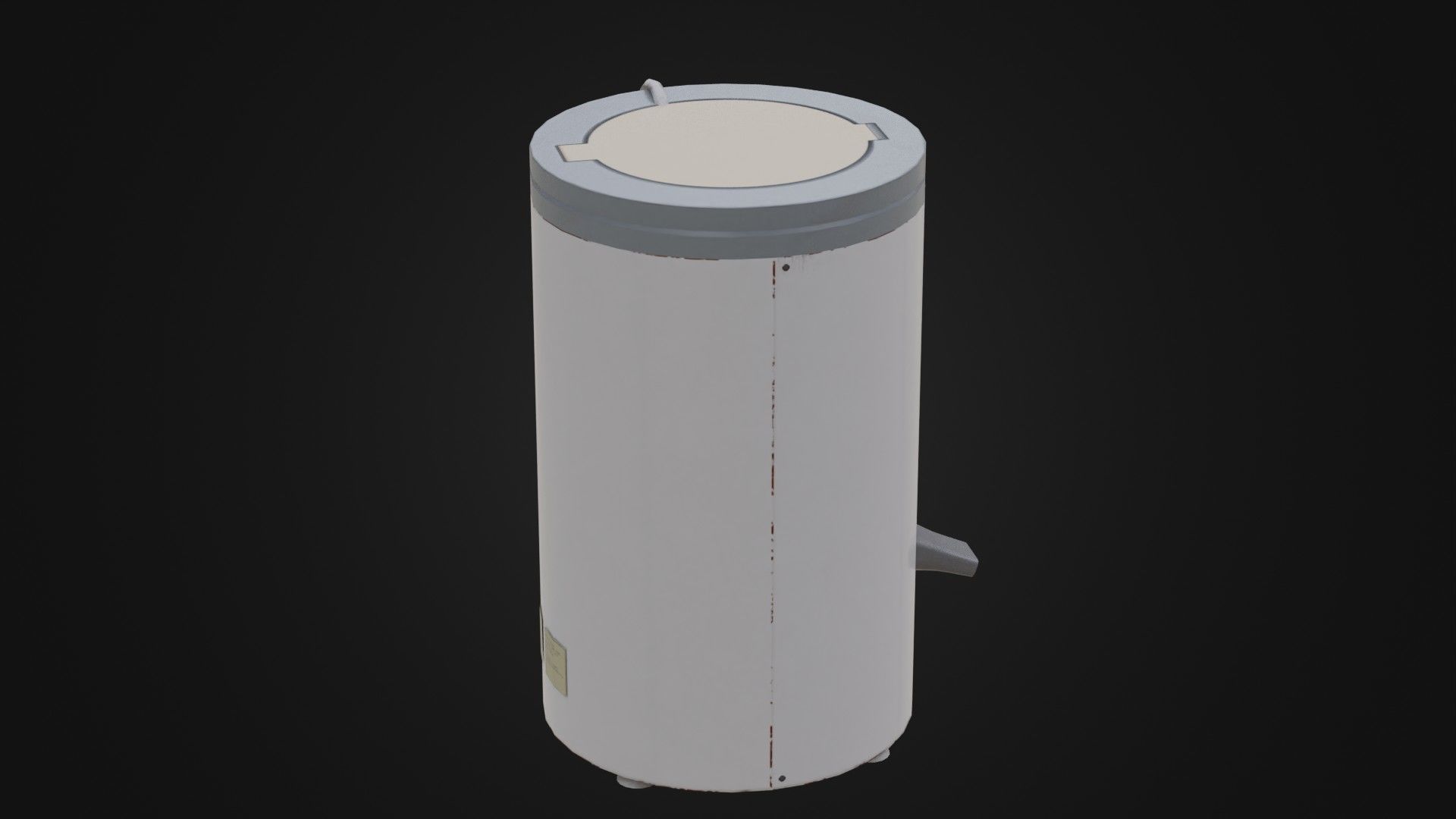 Old Soviet Spin Dryer Low-poly 3D model_17