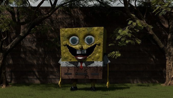 spongebob 3D model