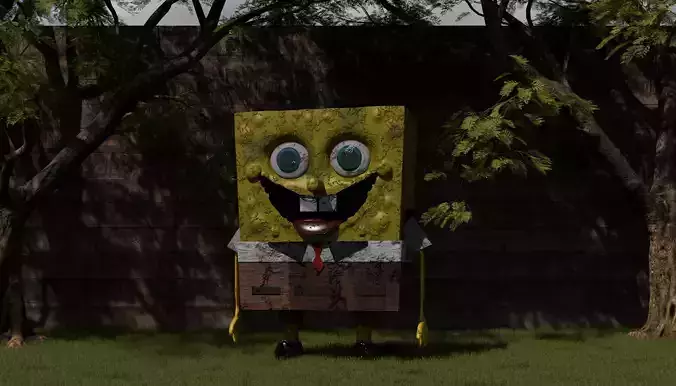 spongebob 3D model
