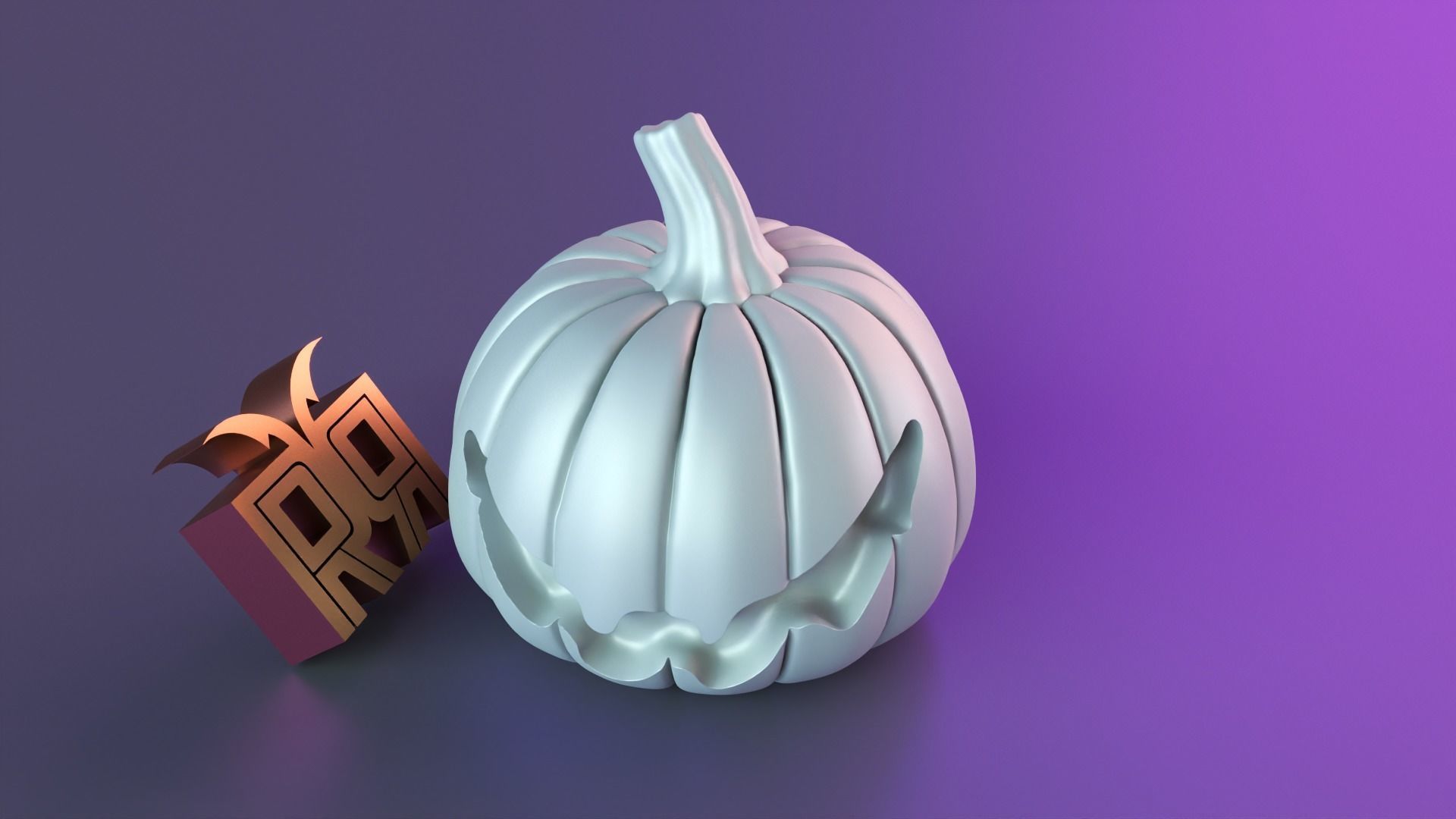 Halloween pumpkin decor 01 3D print model_8