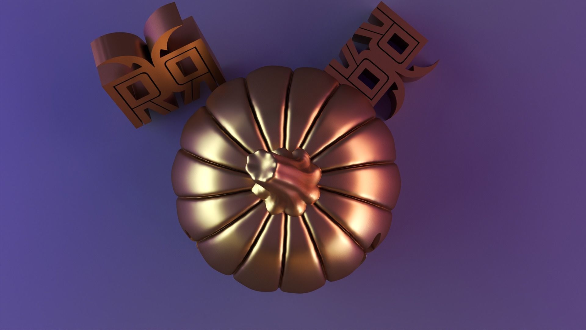 Halloween pumpkin decor 01 3D print model_5