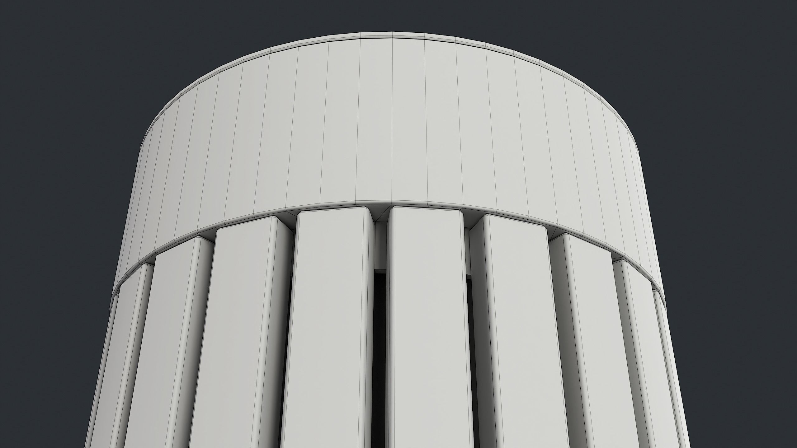 Street Trash Can 42 PBR Game Ready Low-poly 3D model_19