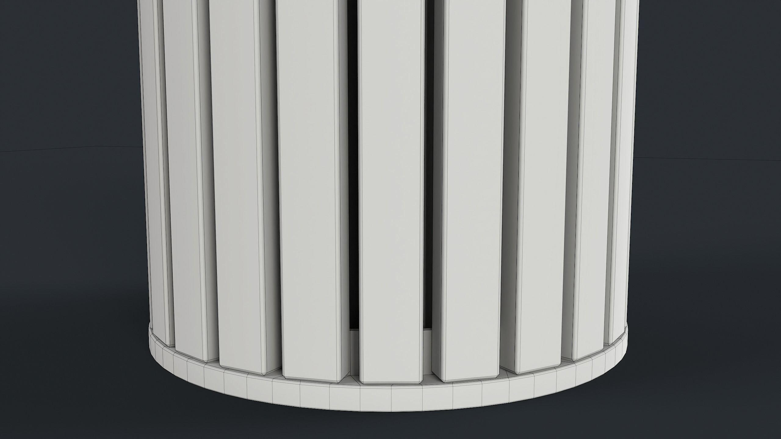 Street Trash Can 42 PBR Game Ready Low-poly 3D model_20