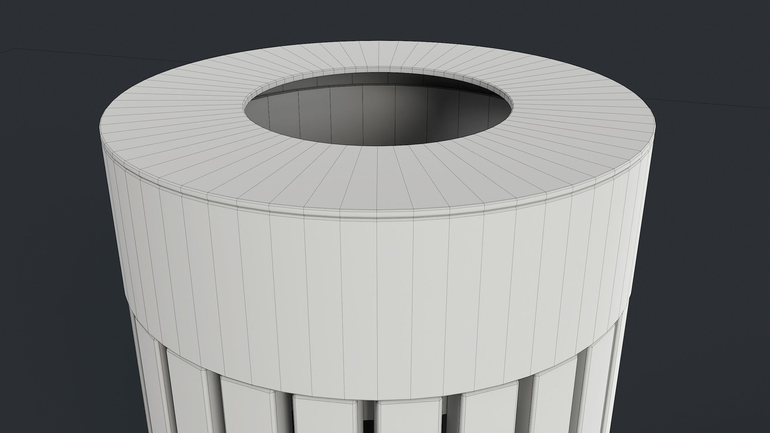 Street Trash Can 42 PBR Game Ready Low-poly 3D model_18