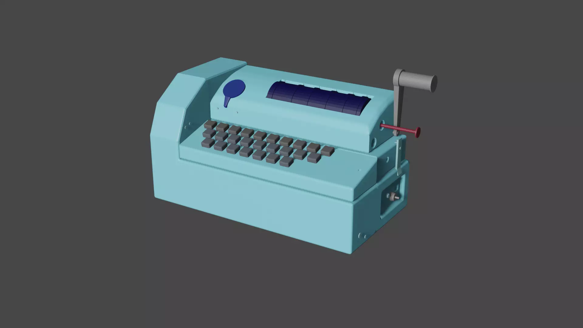 typewriter Free 3D model_0