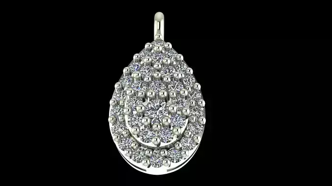Diamond Pendant 3D-Printable Ornamental Jewelry Design 3D print model