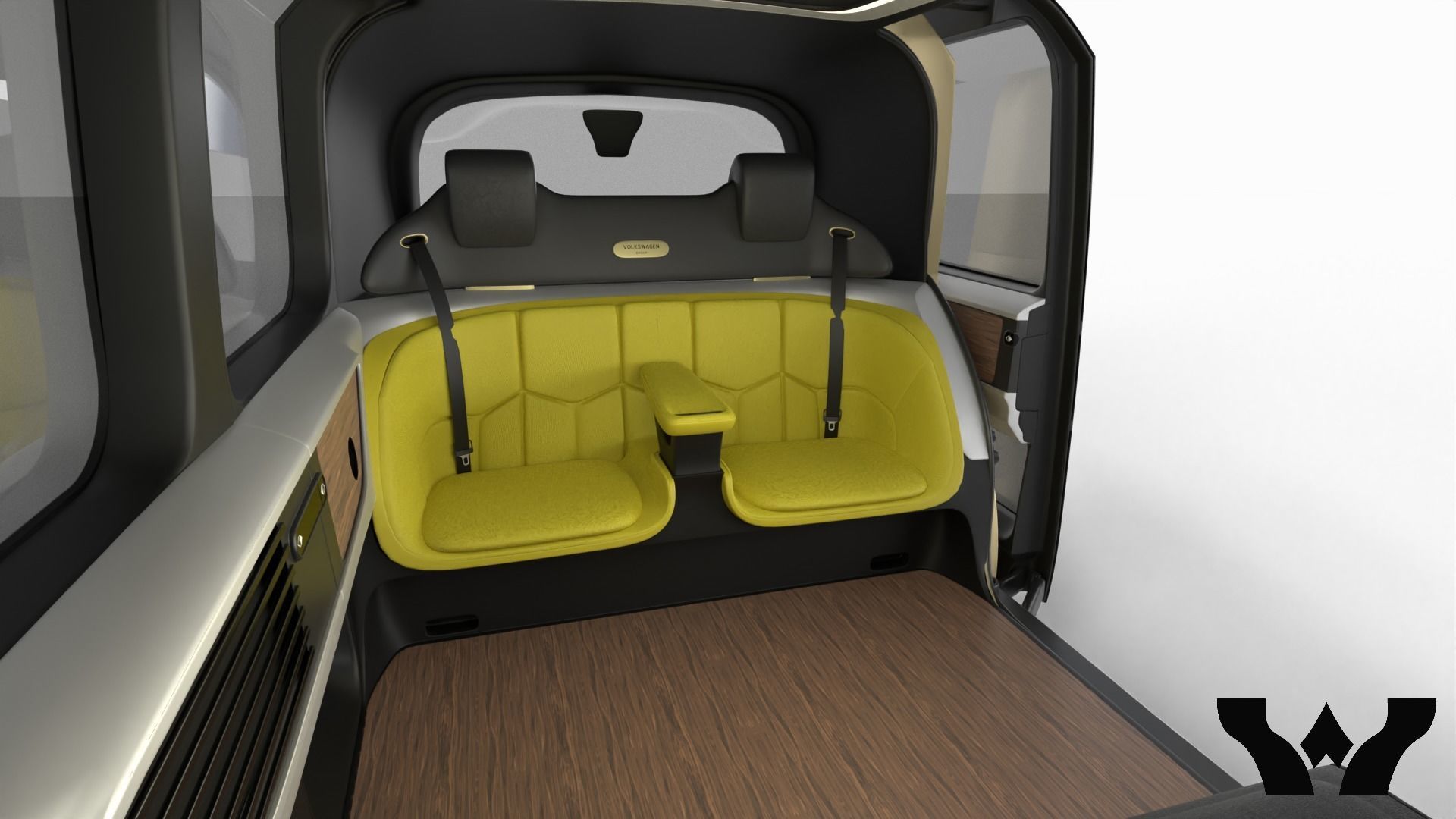 Volkswagen Sedric HQ interior  3D model_23