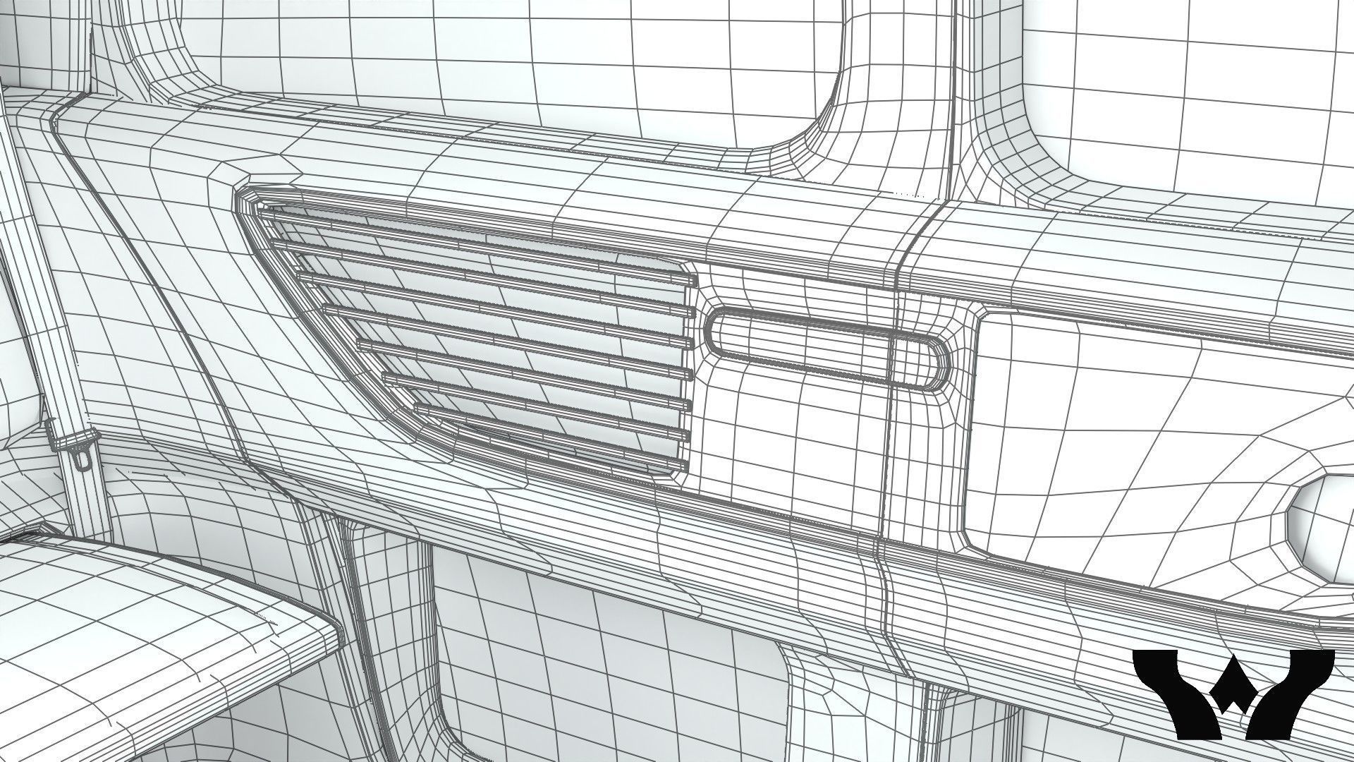 Volkswagen Sedric HQ interior  3D model_52