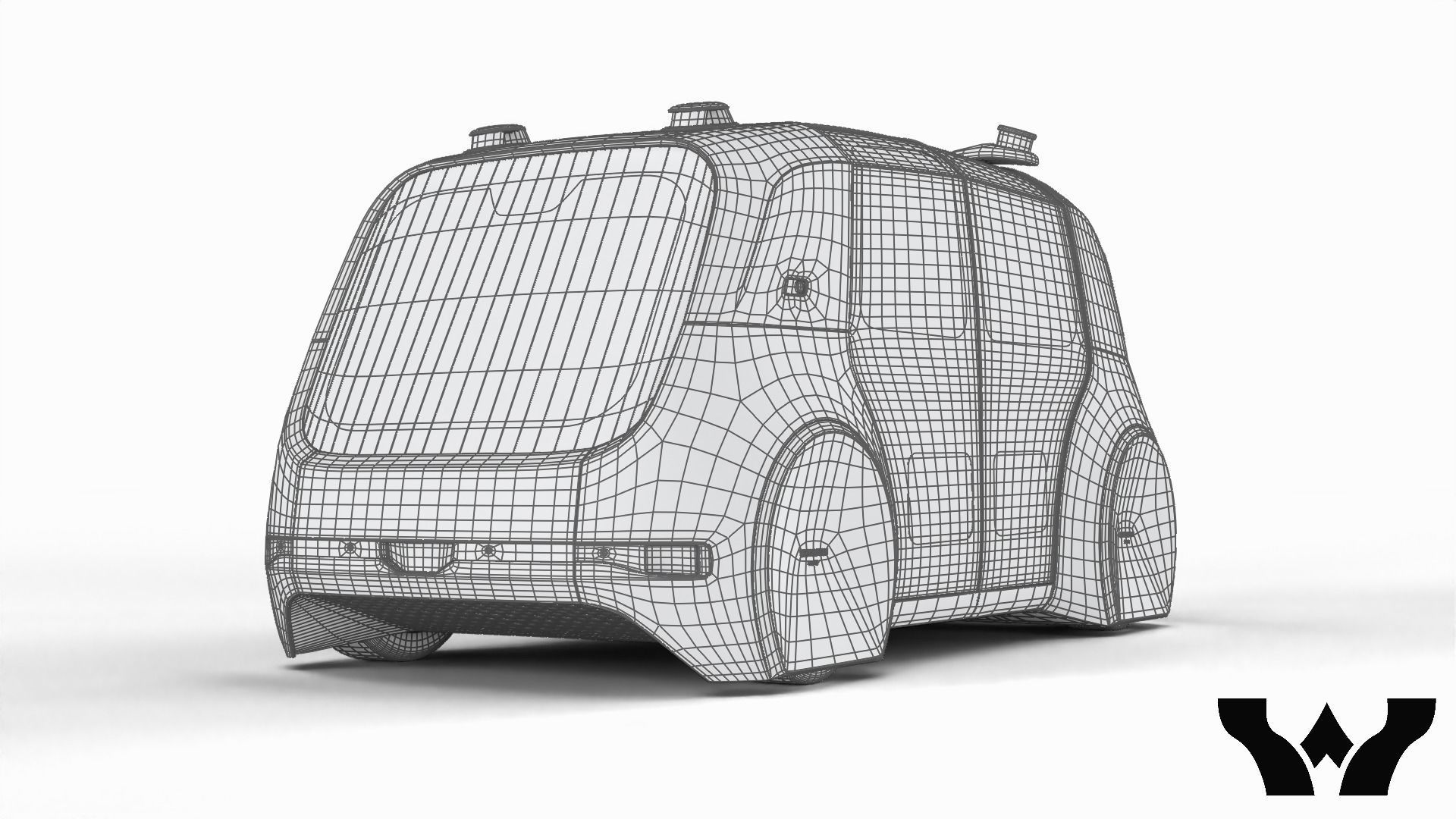 Volkswagen Sedric HQ interior  3D model_29