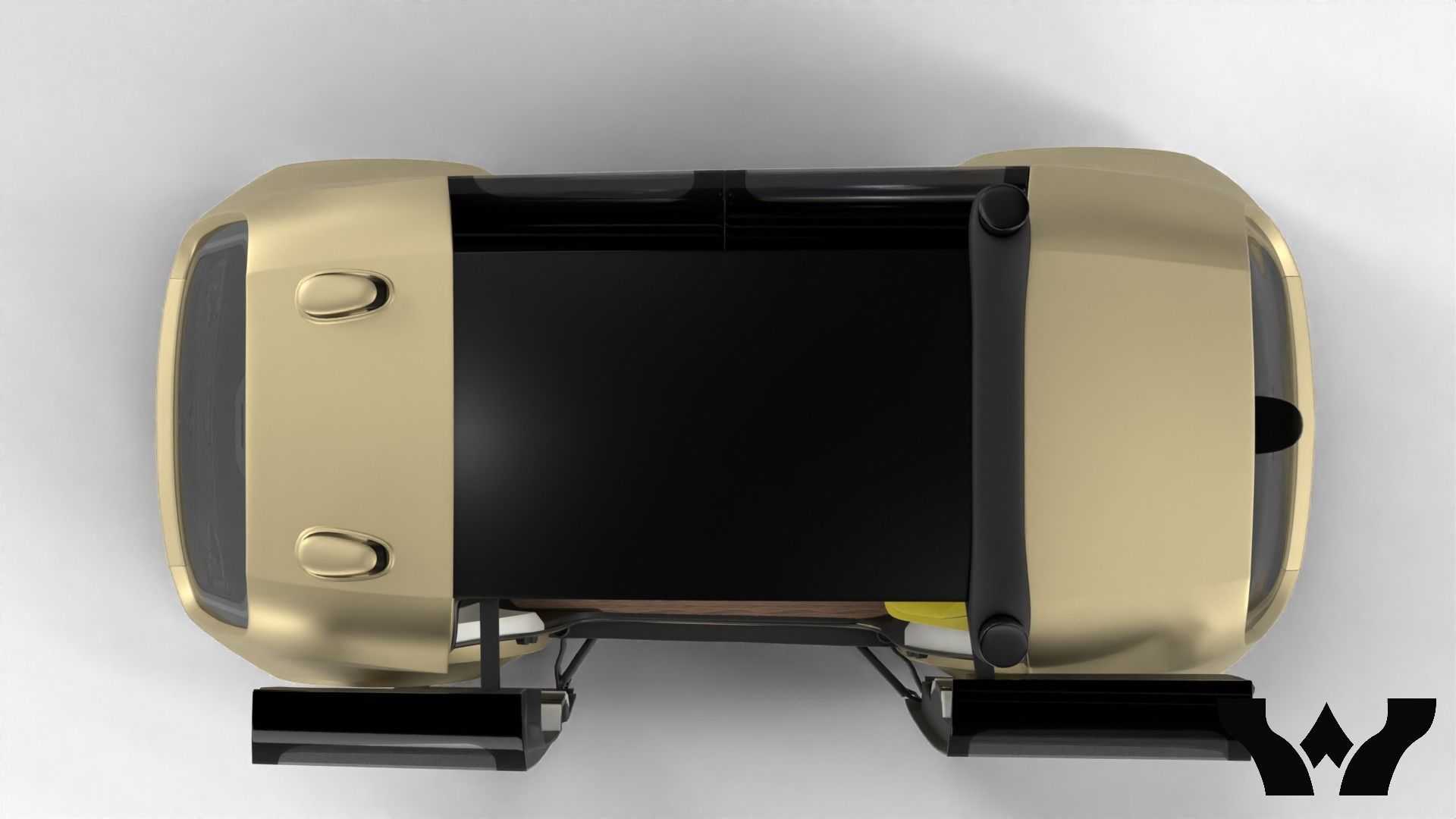 Volkswagen Sedric HQ interior  3D model_20