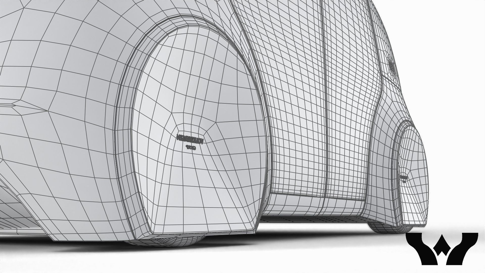Volkswagen Sedric HQ interior  3D model_35