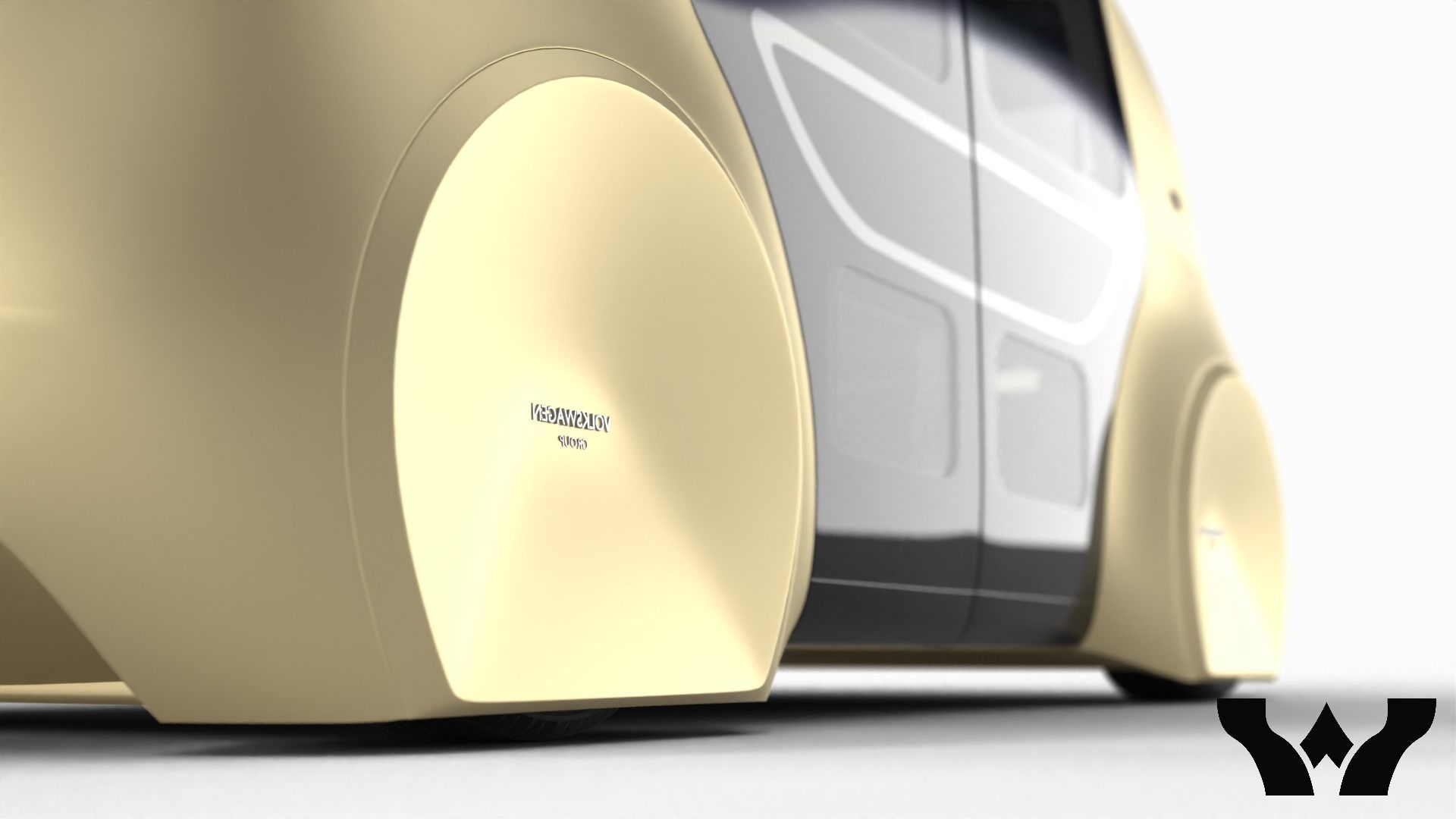 Volkswagen Sedric HQ interior  3D model_8