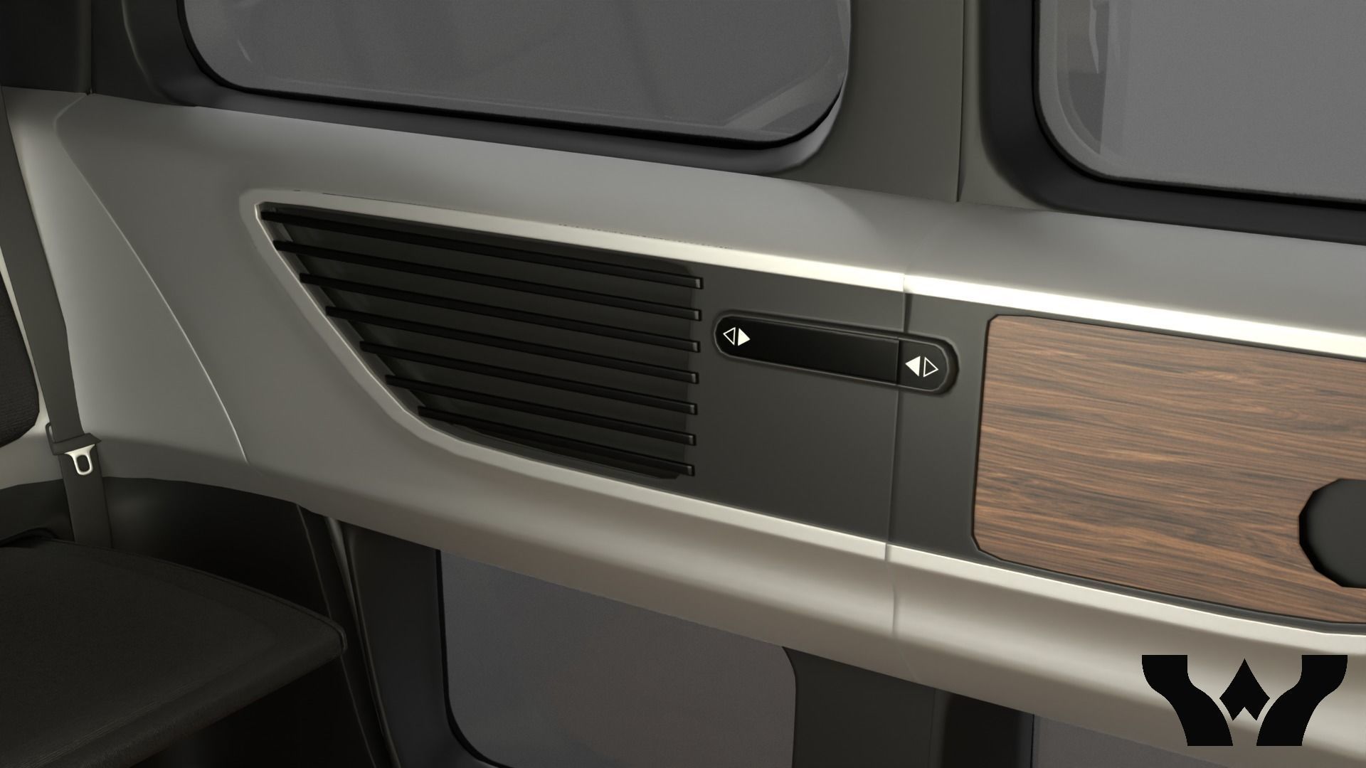 Volkswagen Sedric HQ interior  3D model_25