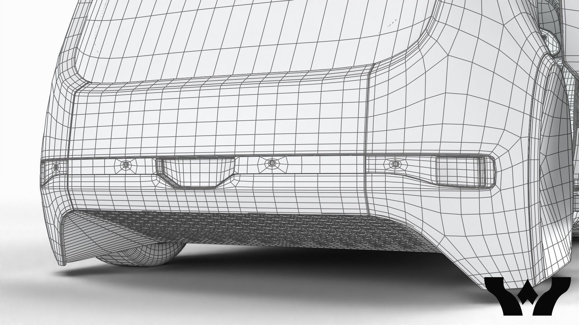 Volkswagen Sedric HQ interior  3D model_36
