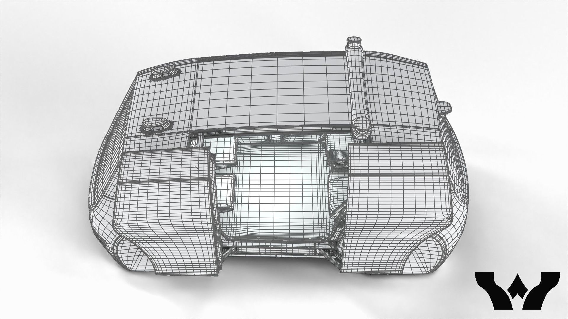 Volkswagen Sedric HQ interior  3D model_43