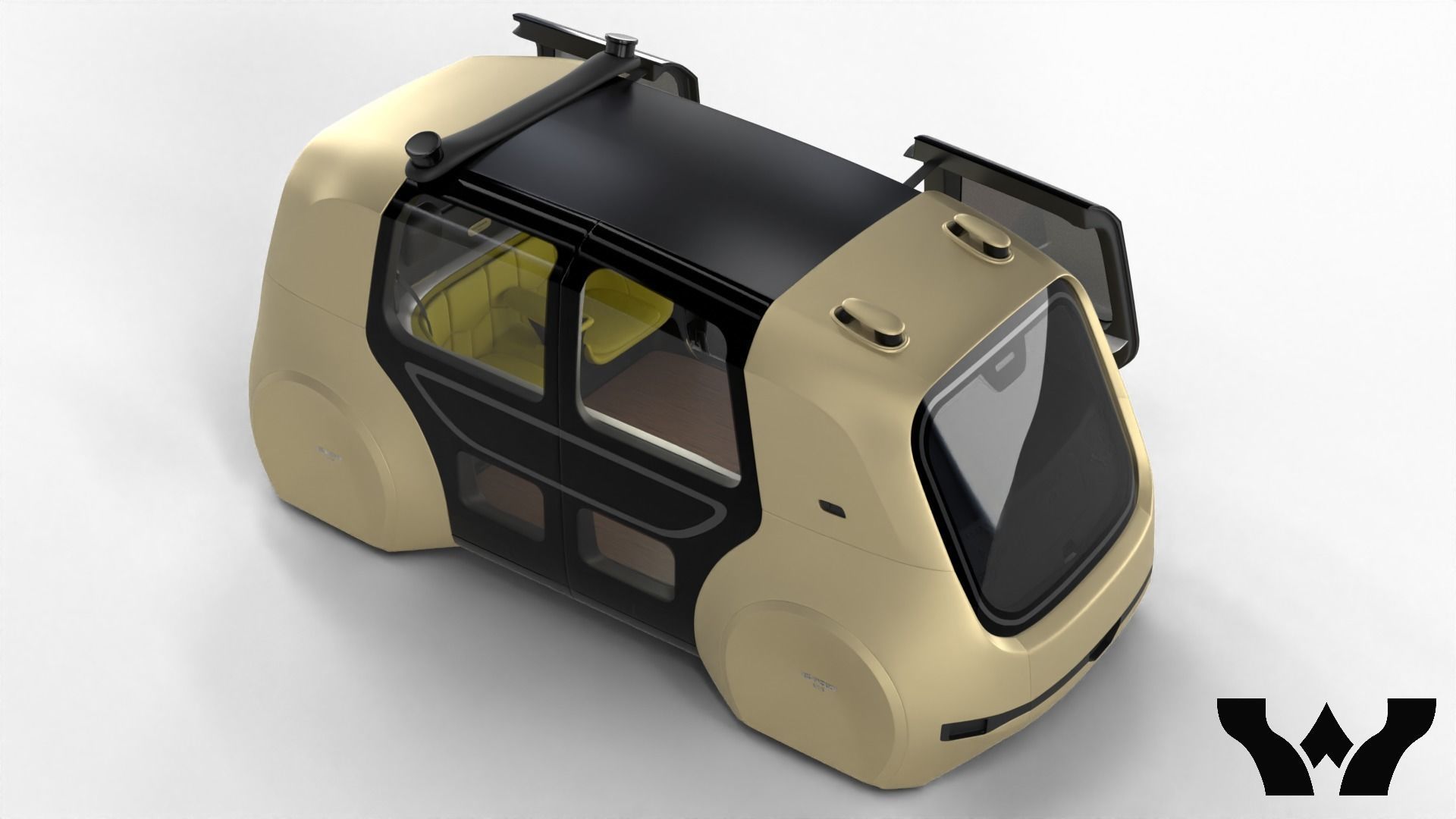 Volkswagen Sedric HQ interior  3D model_15