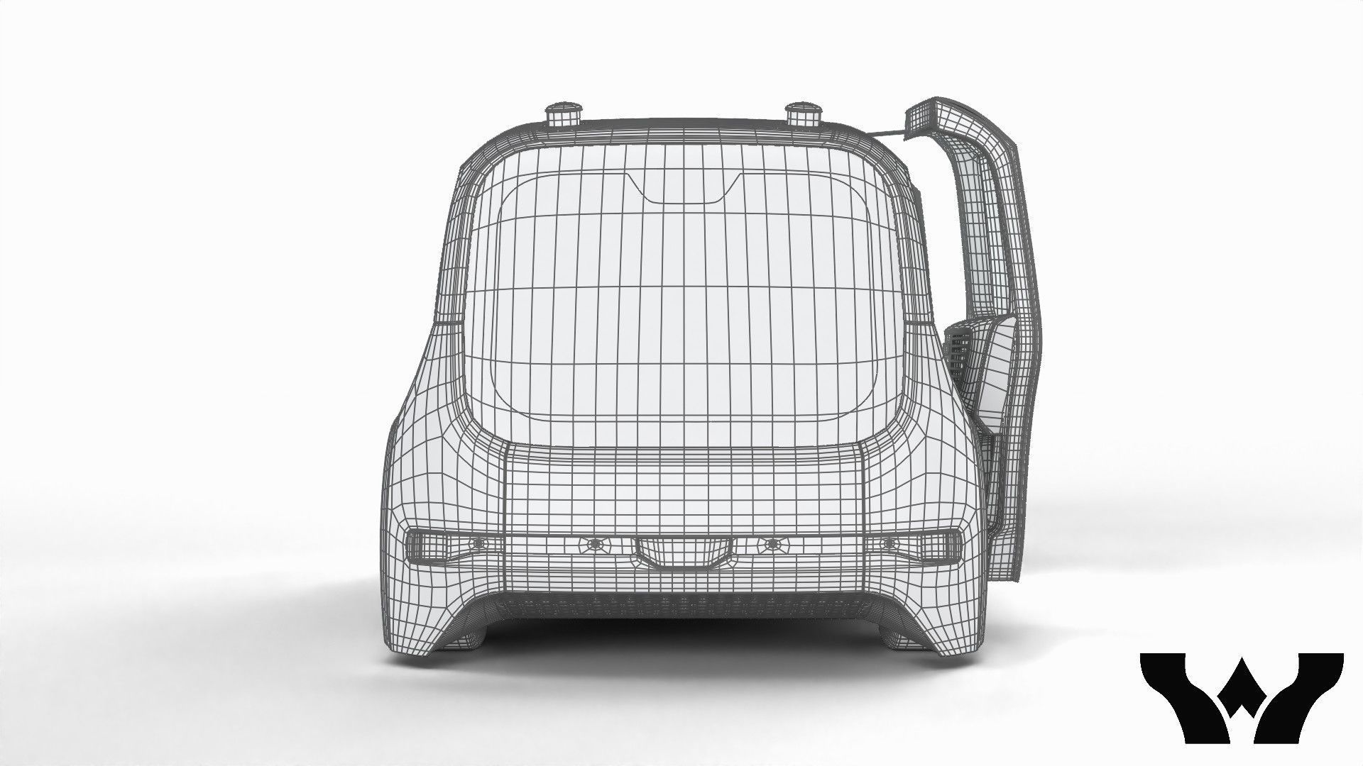 Volkswagen Sedric HQ interior  3D model_49