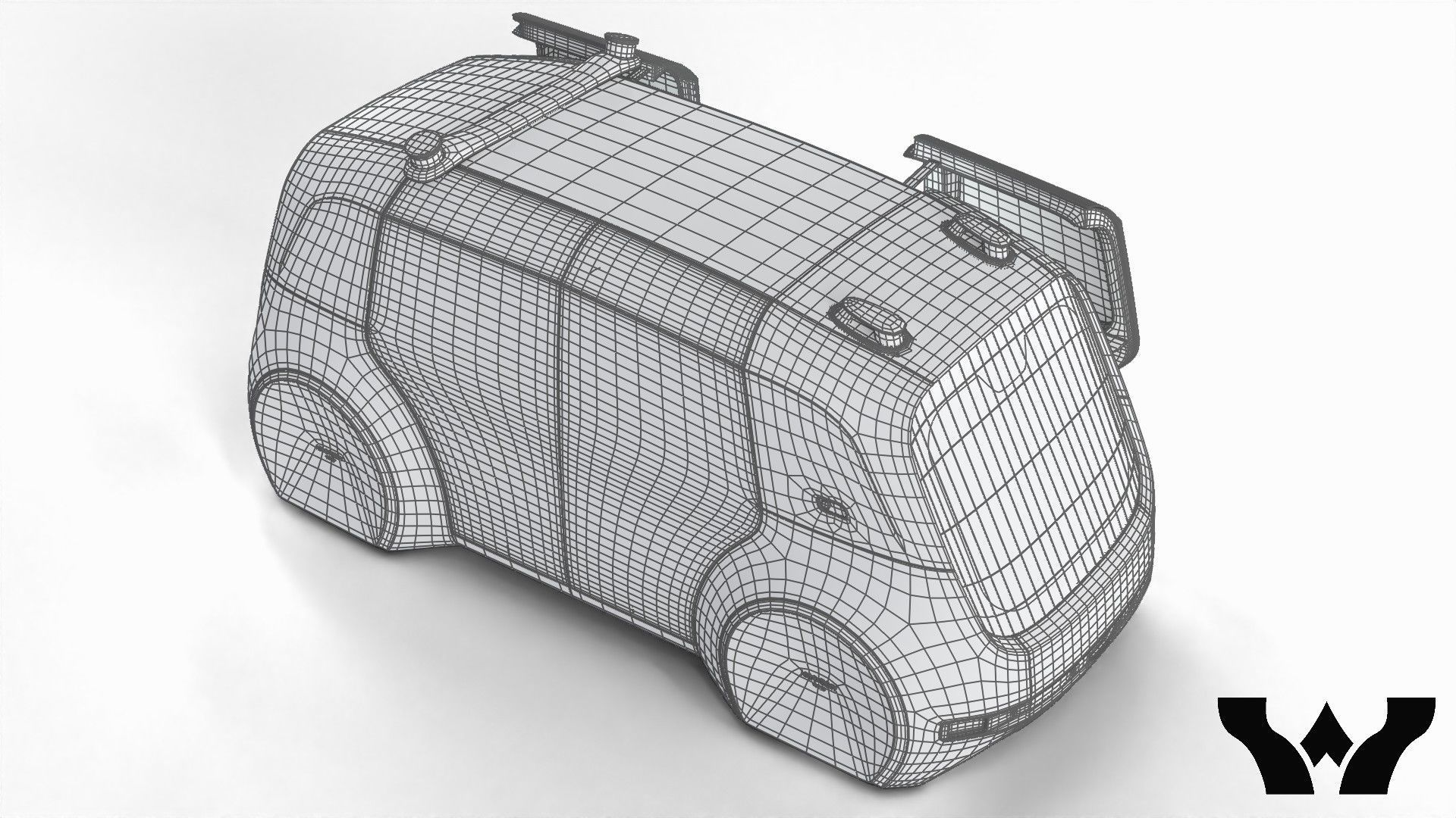 Volkswagen Sedric HQ interior  3D model_42