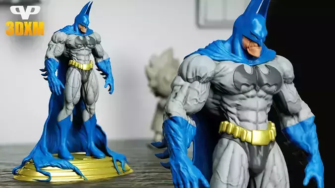 Simon Bisley Batman STL for 3D Printing 3DXM ChibiSTL