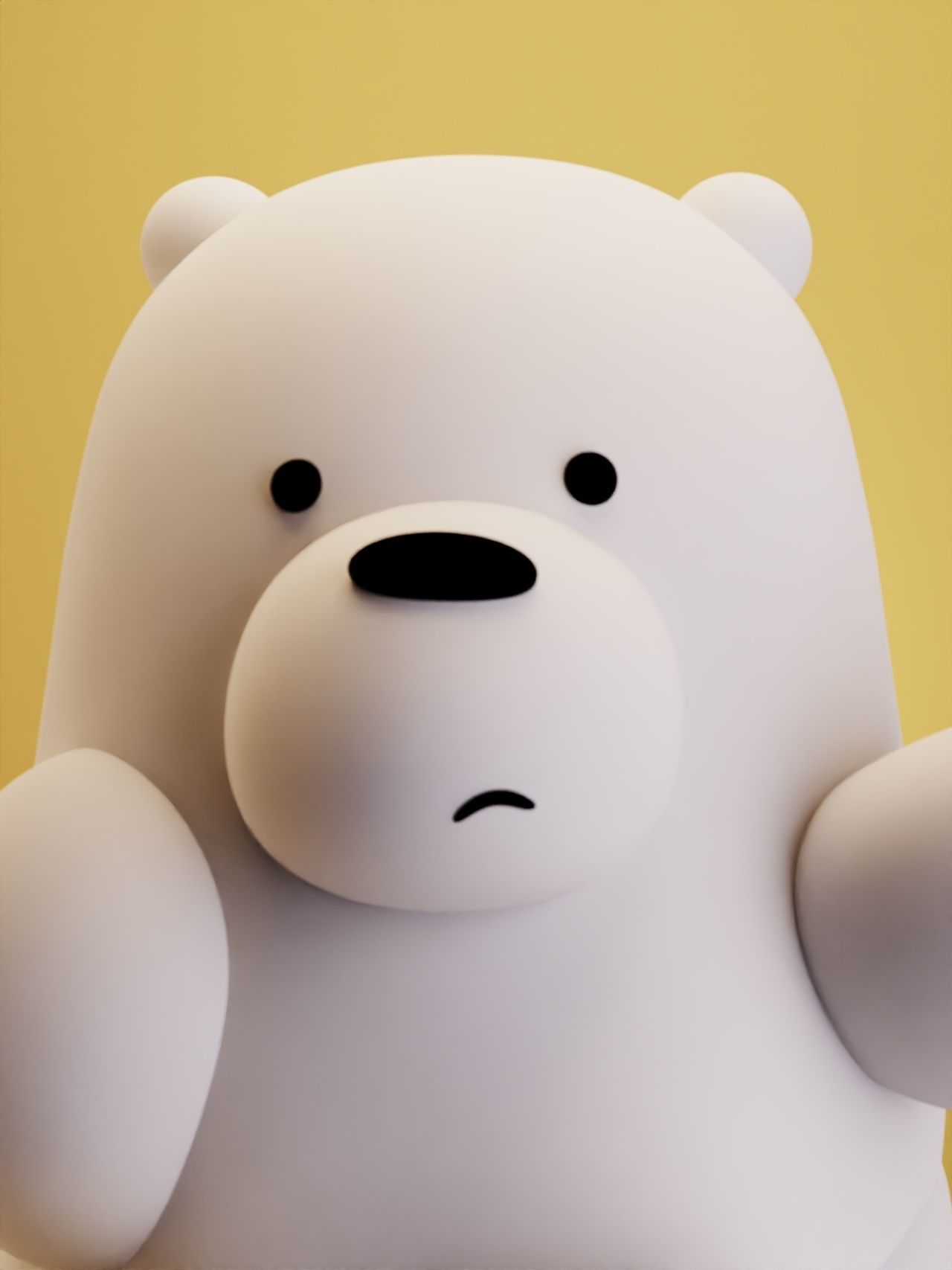Cute Polar Bear 3D print model_4