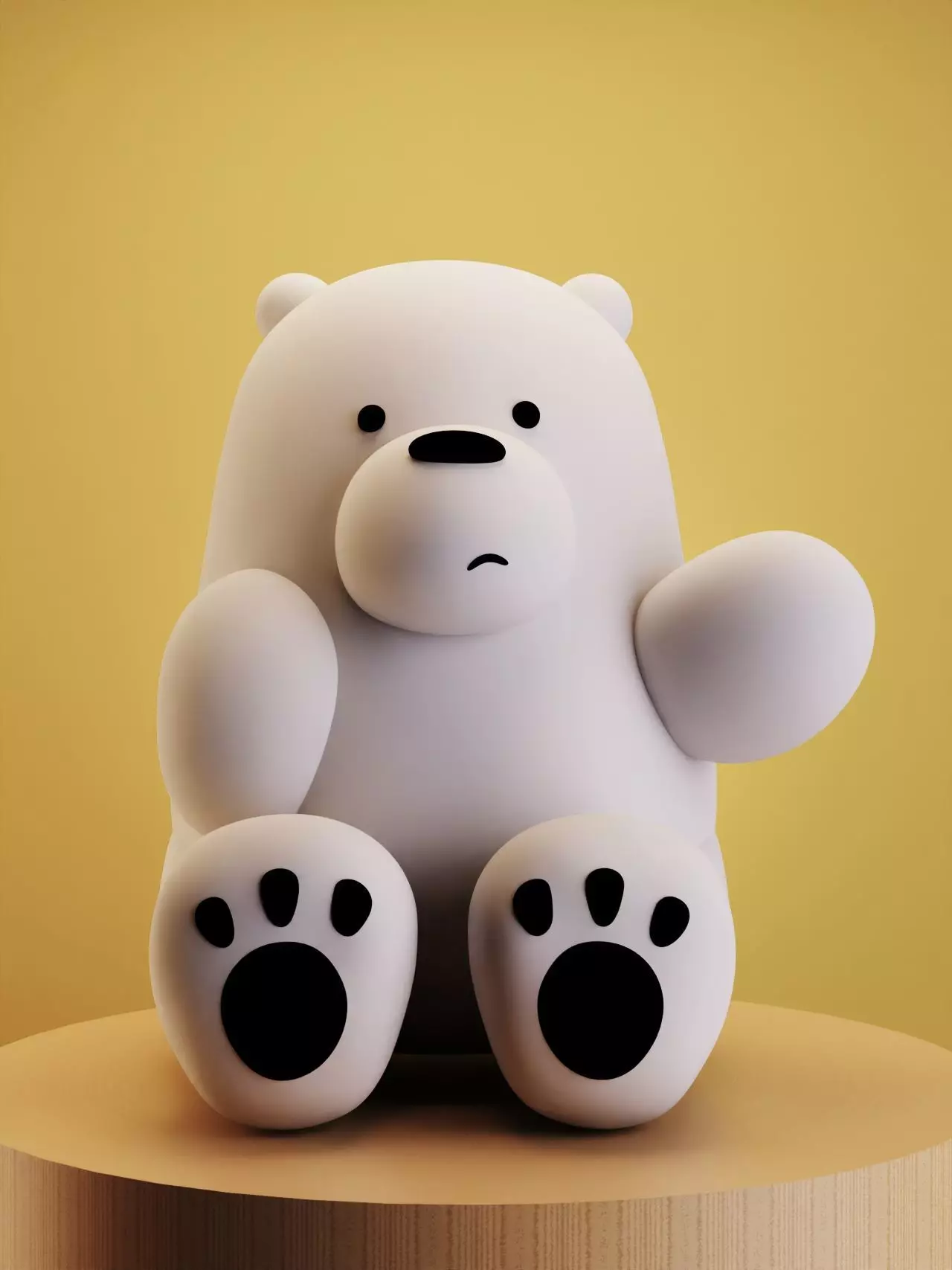 Cute Polar Bear 3D print model_0