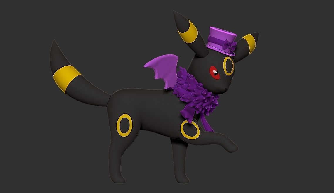 POKEMON UMBREON HALLOWEEN 2023 3D print model_6