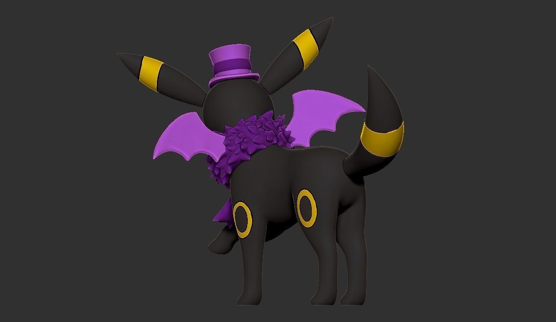 POKEMON UMBREON HALLOWEEN 2023 3D print model_7