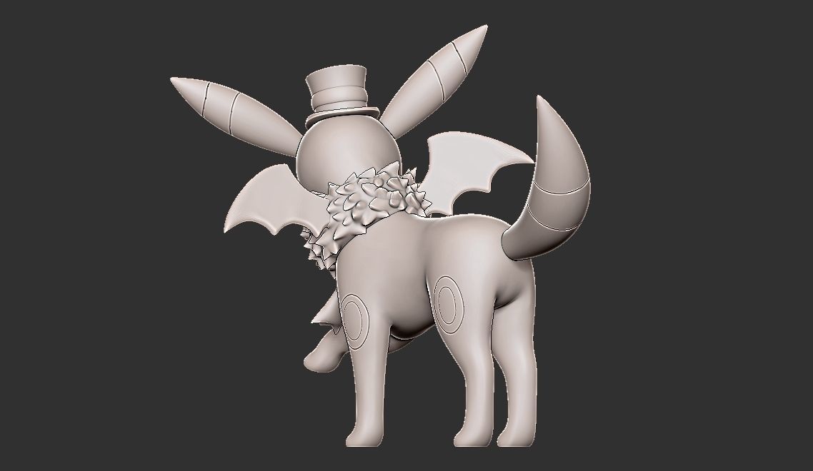 POKEMON UMBREON HALLOWEEN 2023 3D print model_4