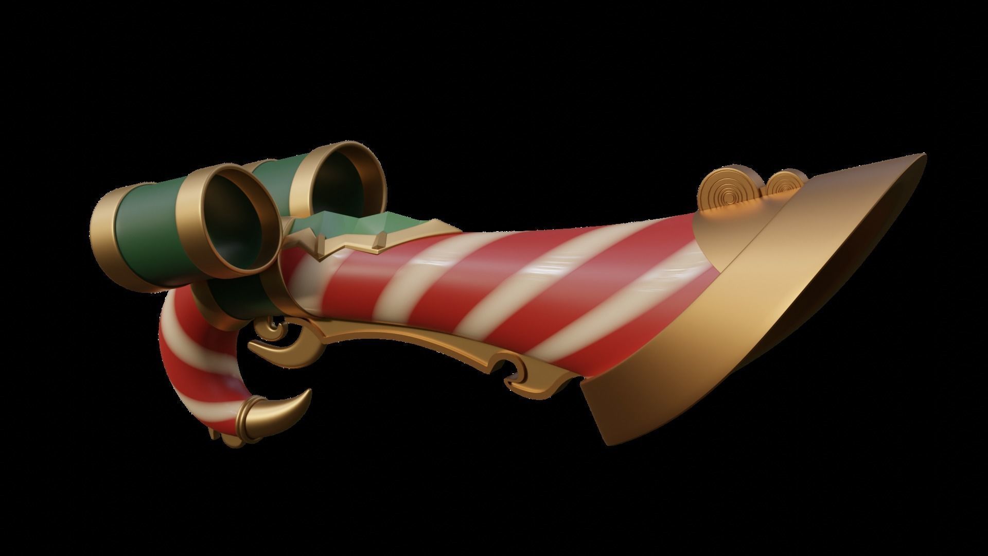 Candy Cane Miss Fortune cosplay 3D print model_5