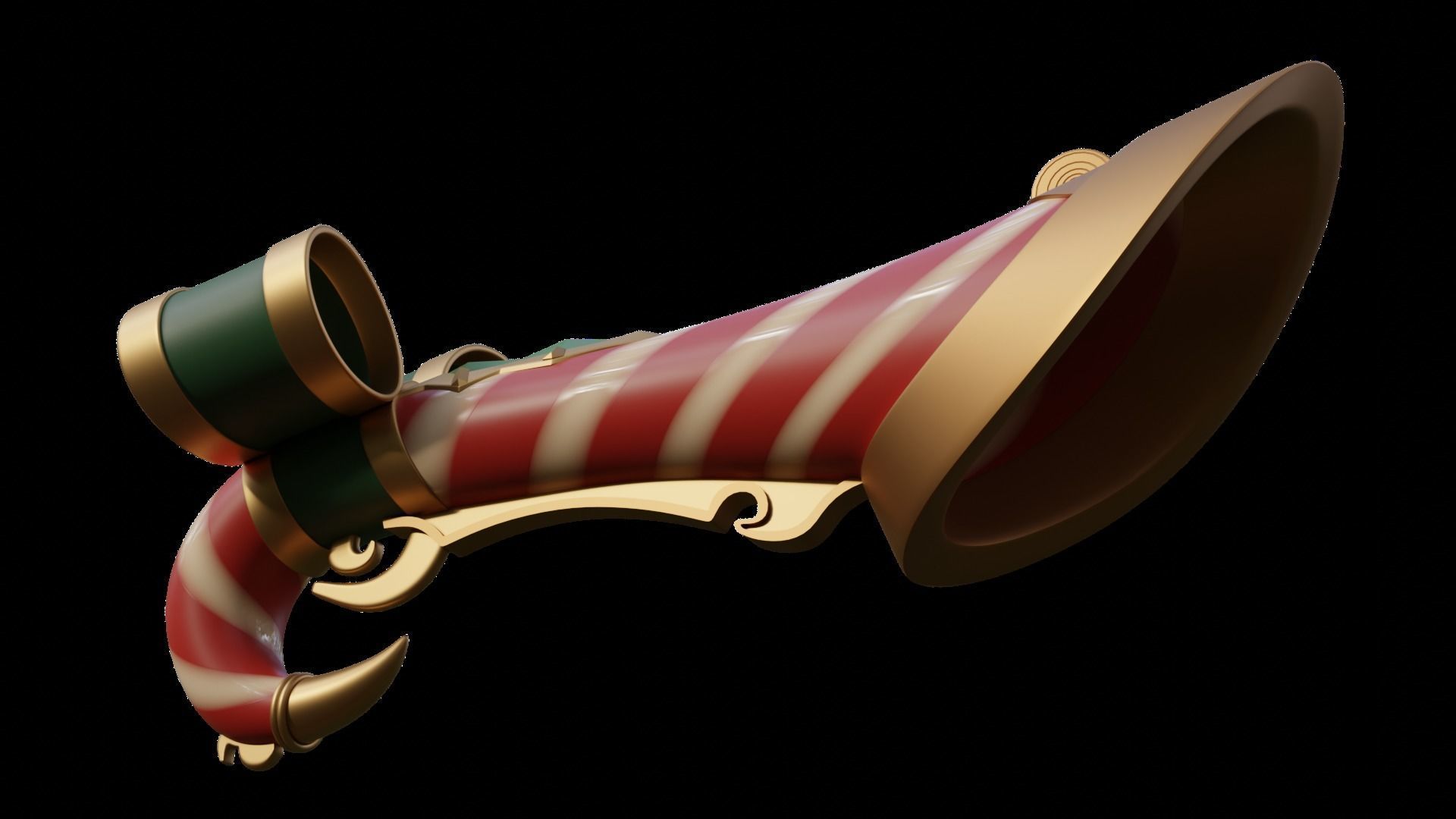 Candy Cane Miss Fortune cosplay 3D print model_6