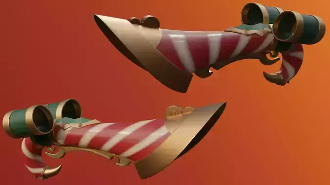 Candy Cane Miss Fortune cosplay 3D print model