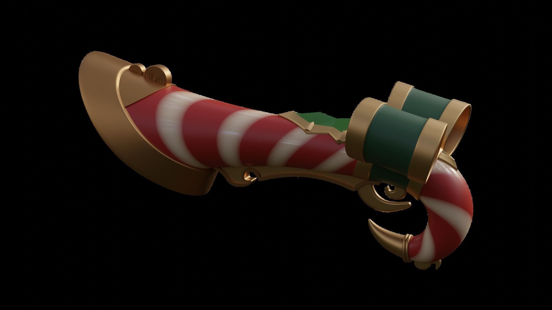 Candy Cane Miss Fortune cosplay 3D print model_3