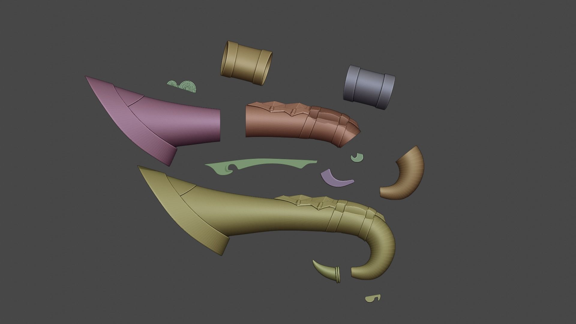 Candy Cane Miss Fortune cosplay 3D print model_1