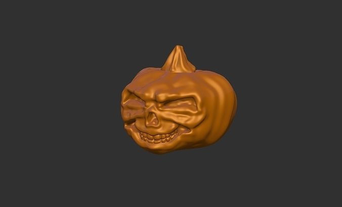 Scary Jack-o-Lantern 3D print model