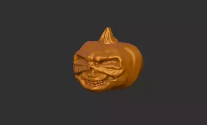 Scary Jack-o-Lantern 3D print model Scary Jack-o-Lantern 3D print model